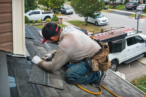 Professional Roofing technician working in New Lisbon, NJ